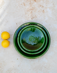 Tazekka Green Moroccan Ceramic Plate