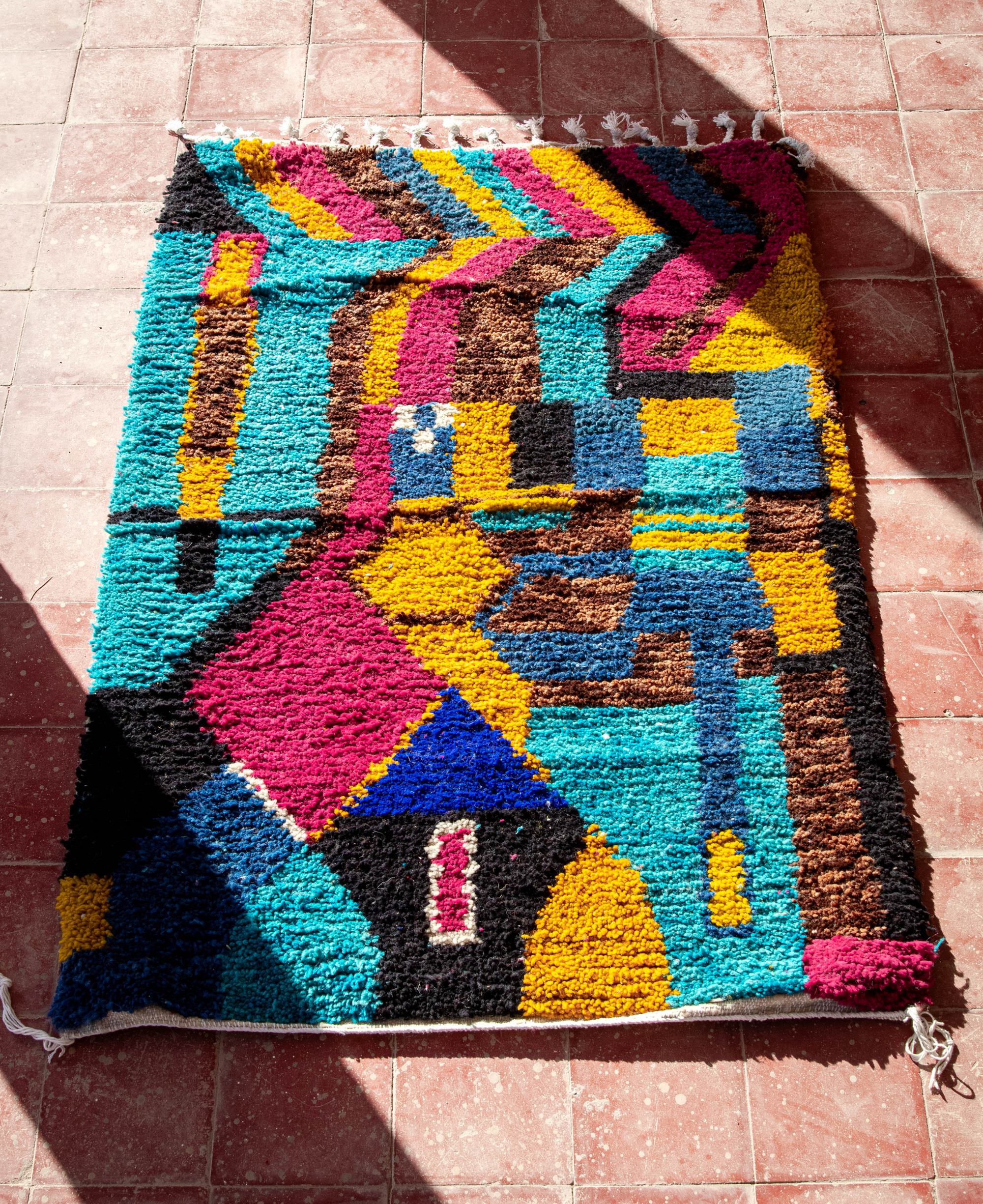 Moroccan Berber Beni Ourain Rug