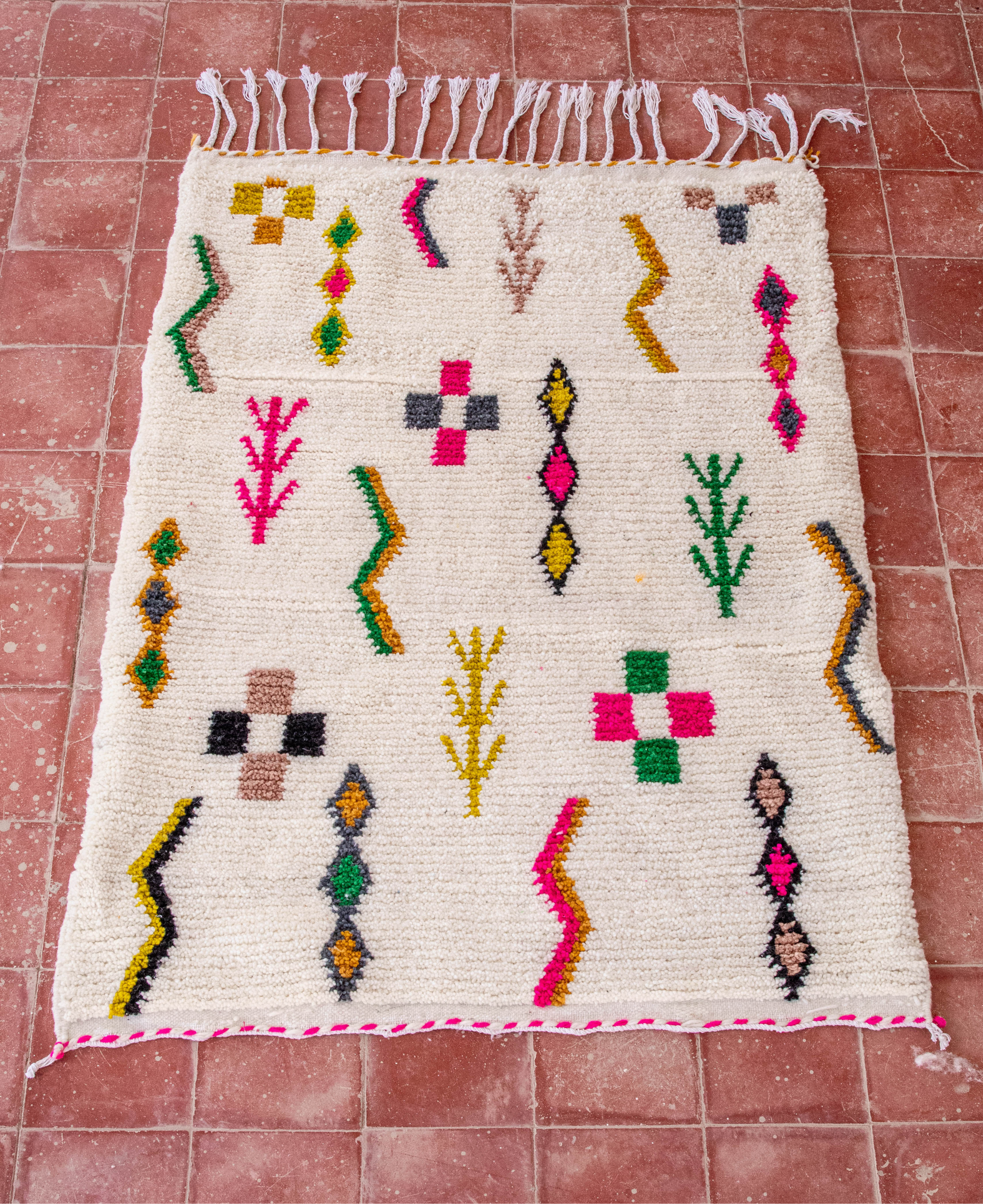 Moroccan Berber Beni Ourain Rug
