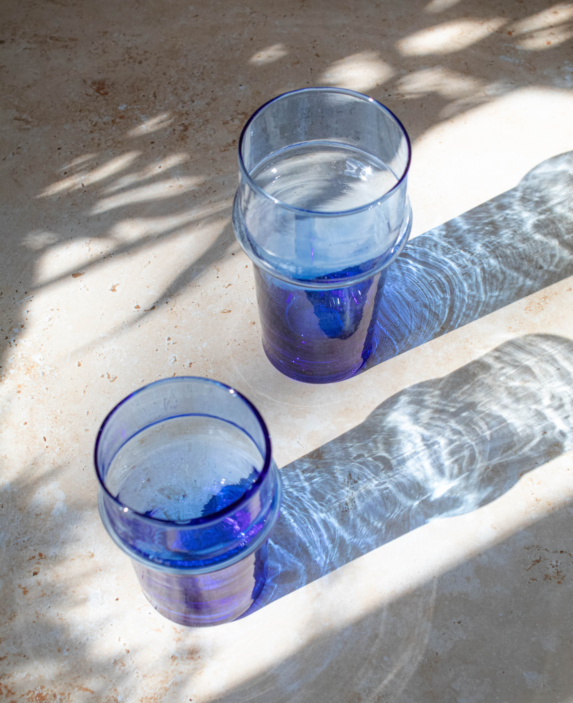 Recycled Moroccan Beldi Tea Glasses Set of 6