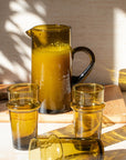 Handmade Beldi Tea Glasses Set - Amber