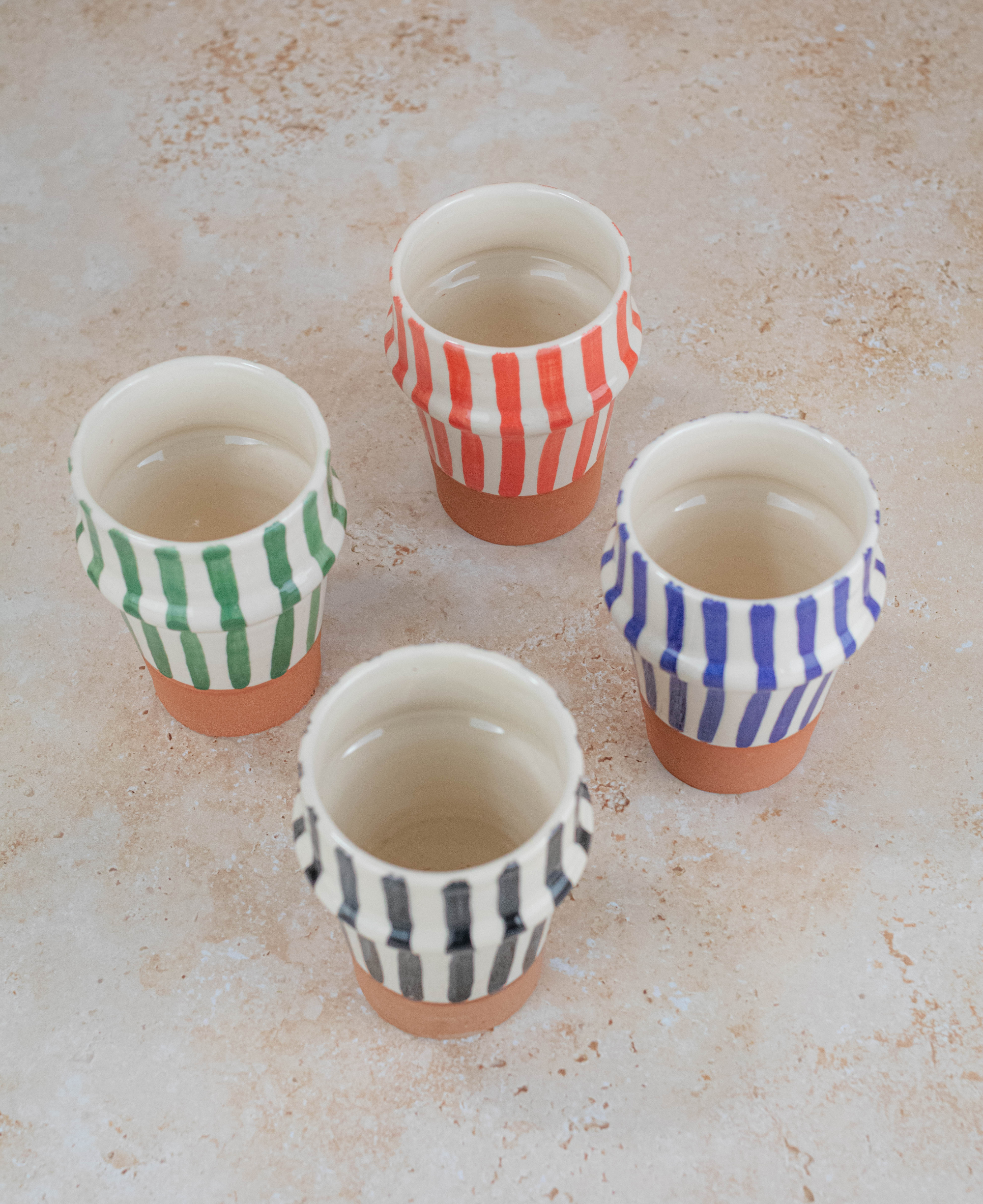 Moroccan Handmade Ceramic Tumbler