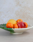 Handmade Tamegroute Half-Glazed Plate - Green