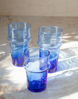 Recycled Moroccan Beldi Tea Glasses Set of 6