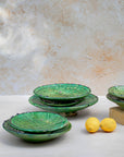Moroccan Tamegroute Green Dinner Plate