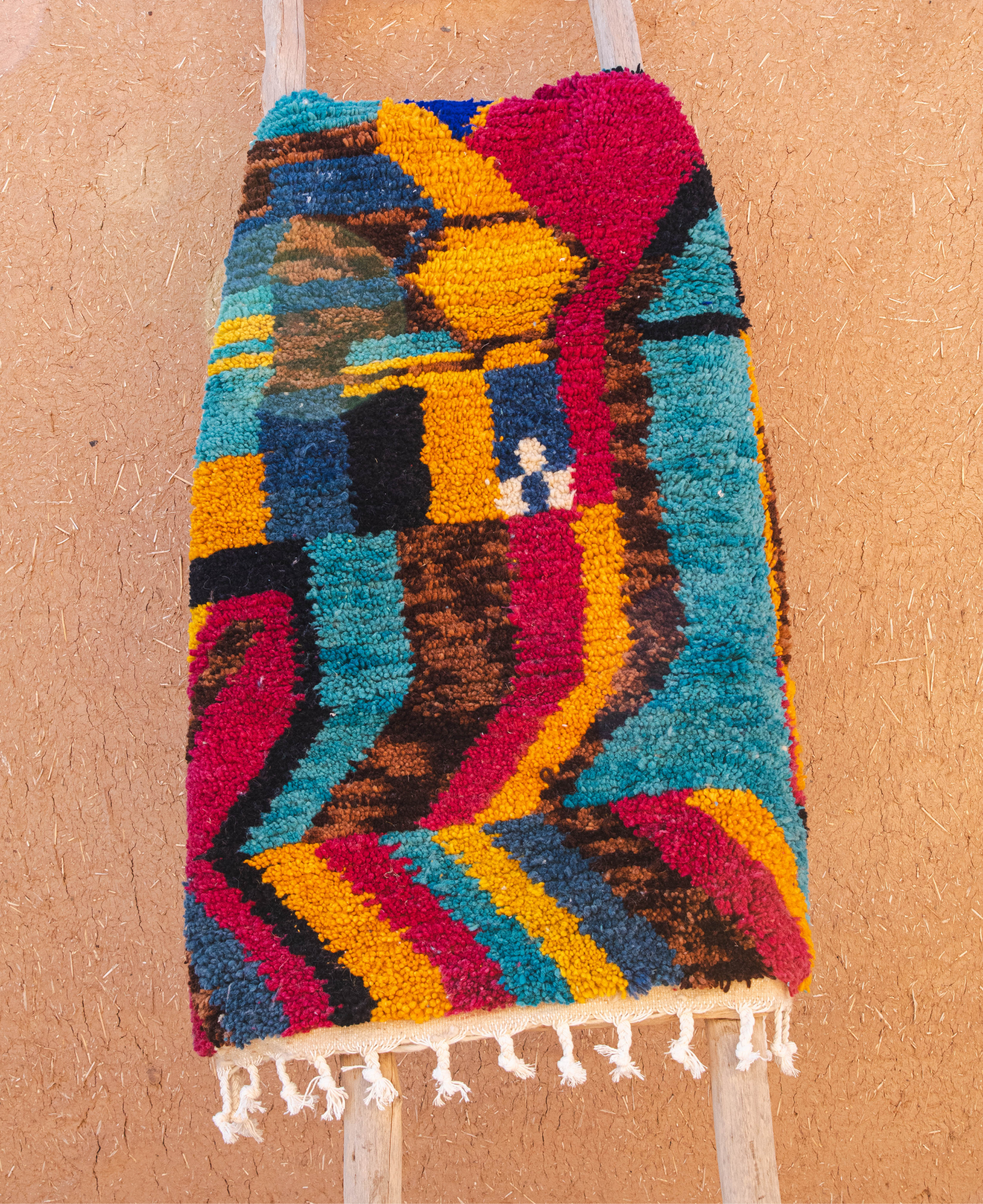 Moroccan Berber Beni Ourain Rug