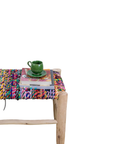 Handcrafted Boucherouite Craft Bench