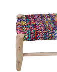Handcrafted Boucherouite Craft Bench