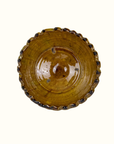 Moroccan Tamegroute Green Glazed Pedestal Bowl – 20cm