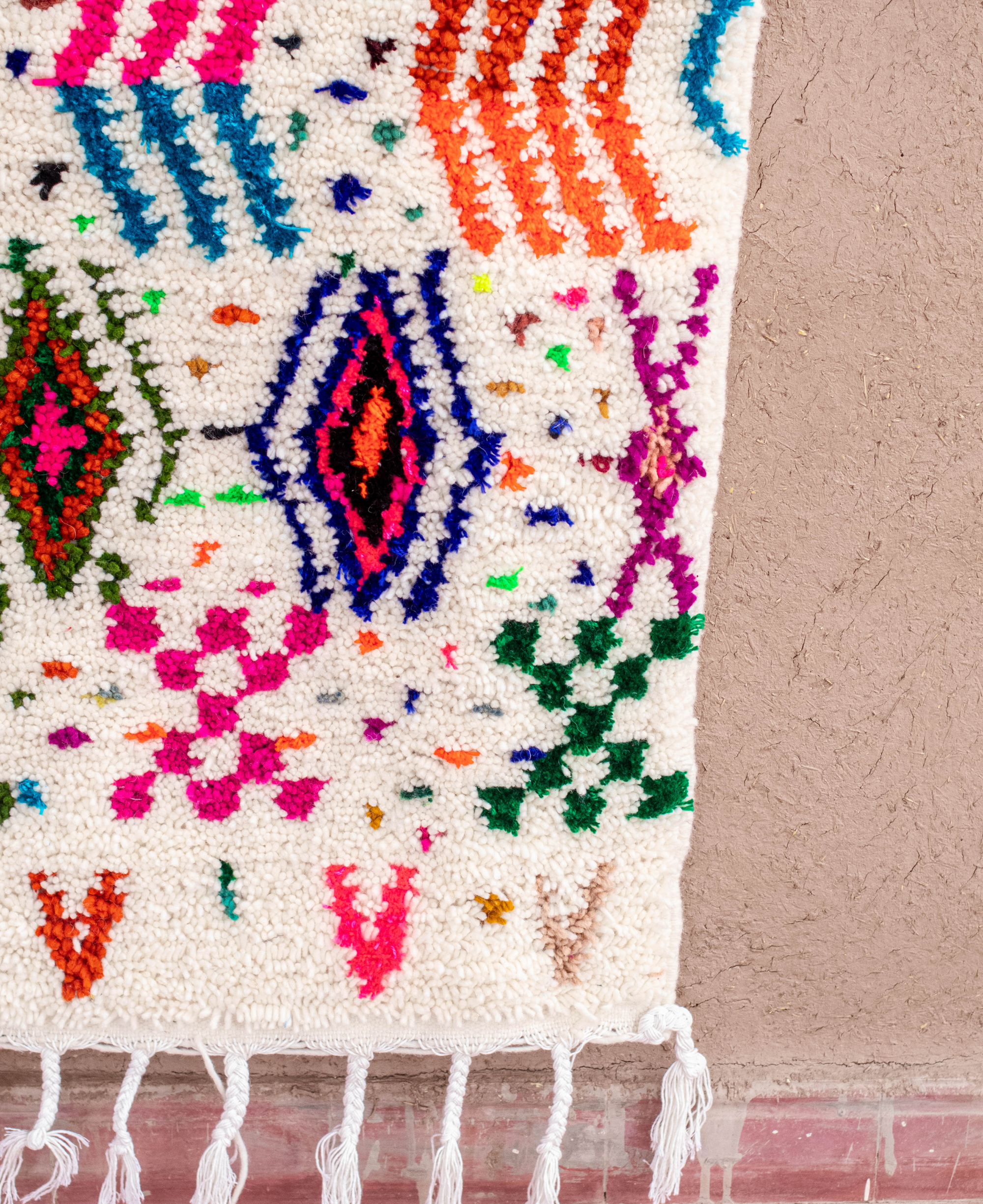 Moroccan Berber Beni Ourain Rug