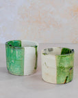Moroccan Tamegroute Half-Glazed Planter