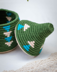 Hand-Woven Moroccan Wool Pot - 026