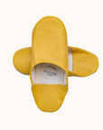 Moroccan Babouche Slippers, Yellow