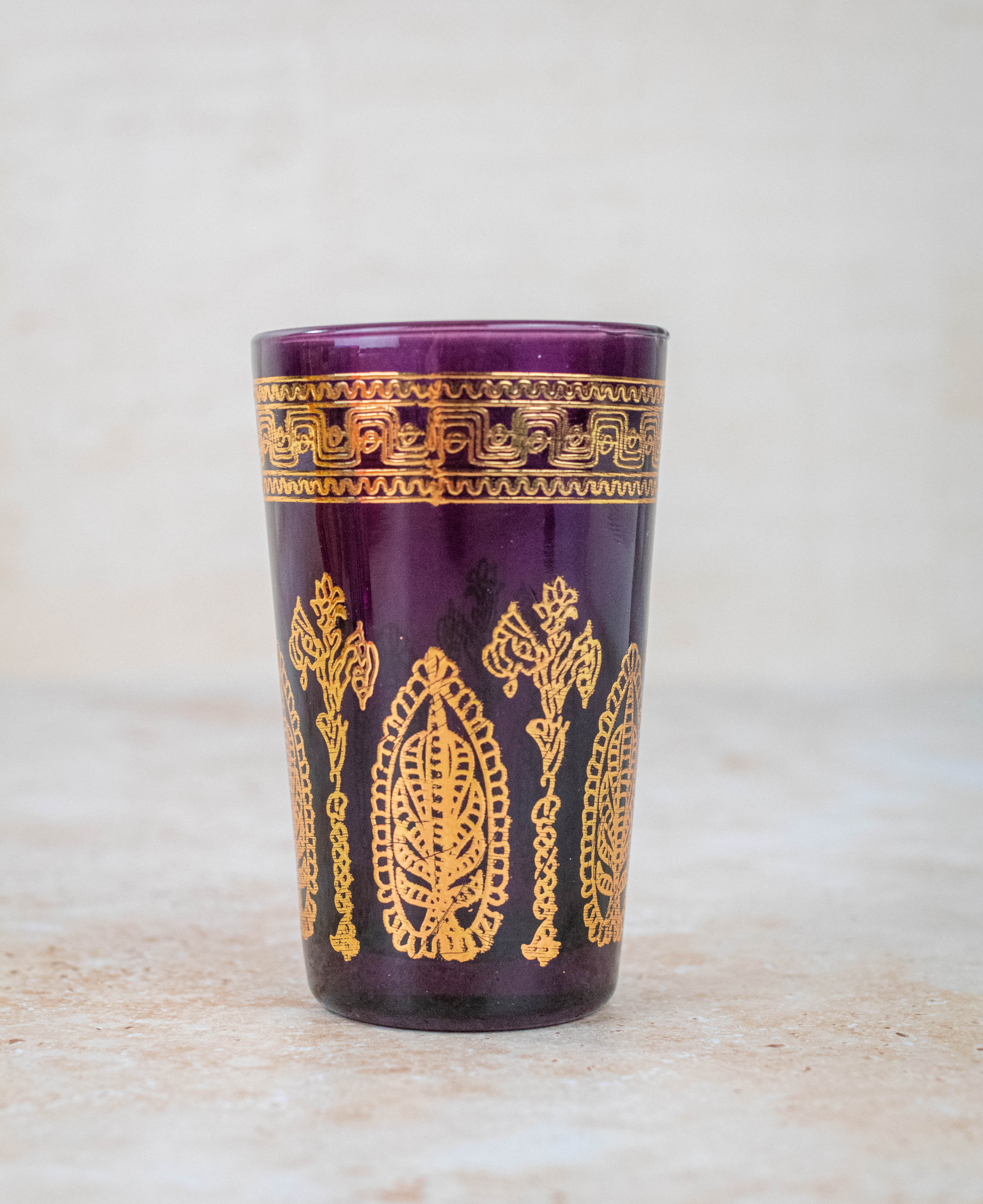 Handcrafted Moroccan Tea Glasses Set