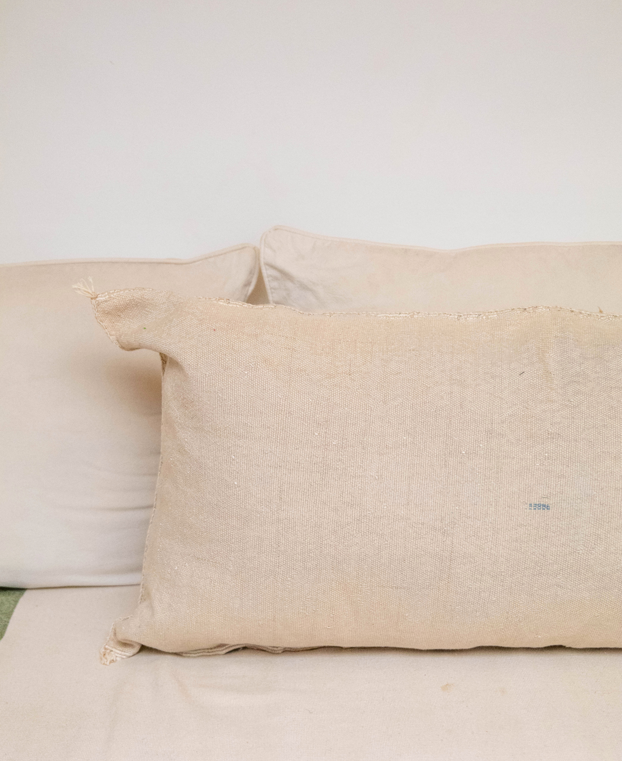 Handmade Moroccan Cactus Silk Cushion Cover – Luxury Sabra Pillow