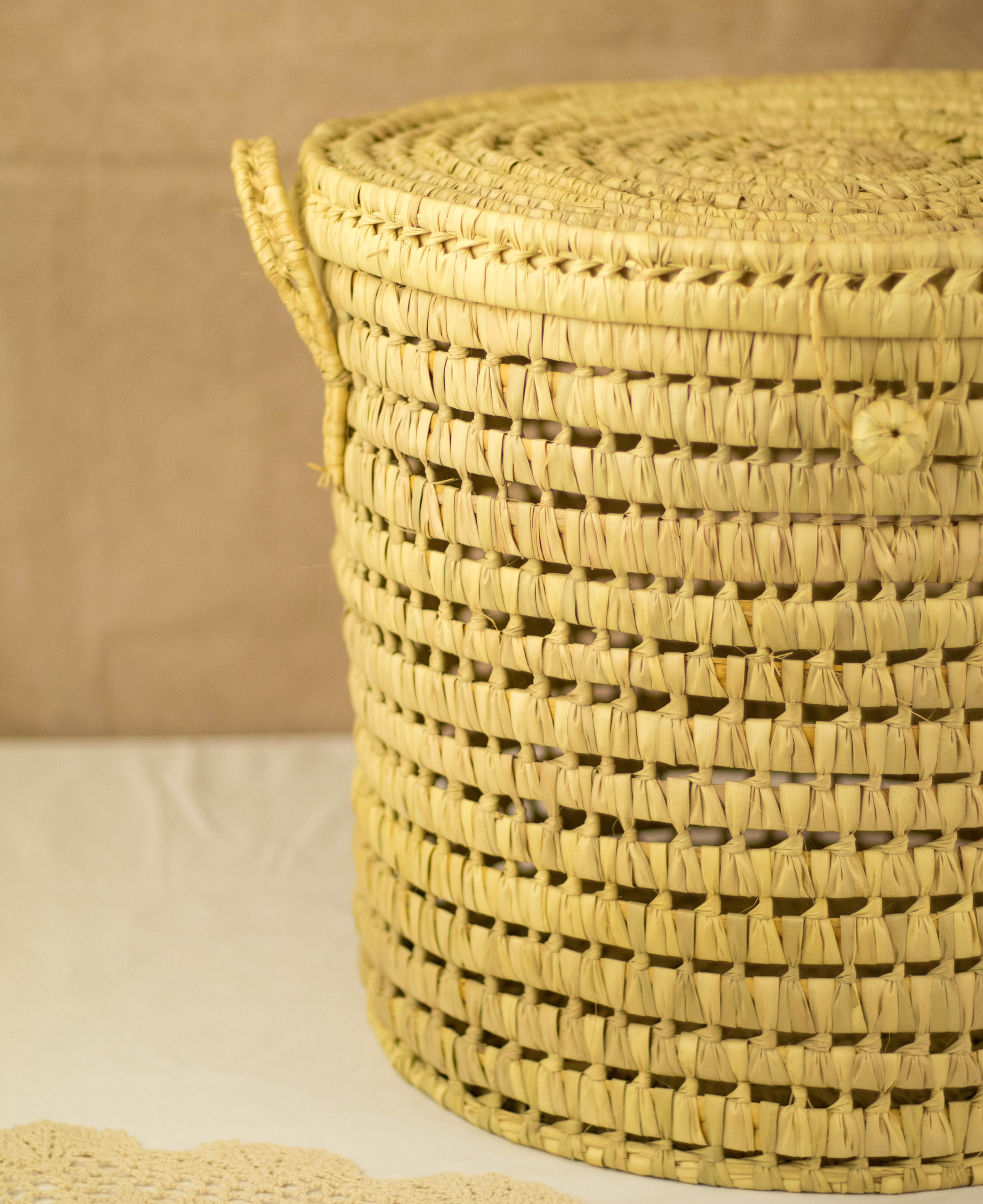 Handmade Woven Laundry Storage Basket