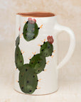 Moroccan Handmade Cactus Ceramic Pitcher