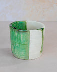 Moroccan Tamegroute Half-Glazed Planter