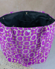 Moroccan Brocade Velvet and Gold Threads Tote Bag in Fuchsia