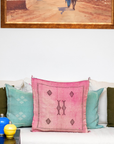 Handmade Moroccan Cactus Silk Cushion Cover - 18