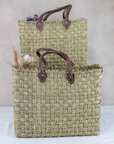 Moroccan Wicker Market Basket Bag – Perfect for Shopping
