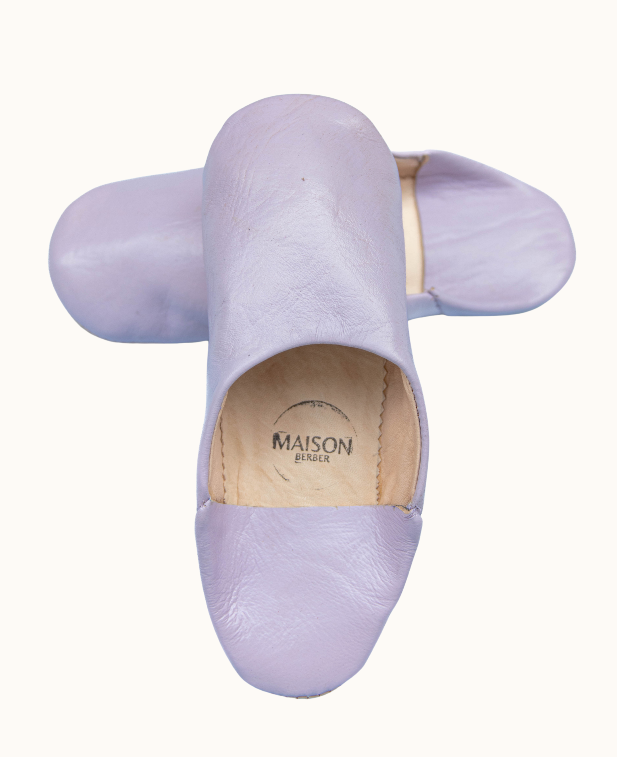 Moroccan Babouche Slippers, Vintage Pink