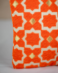 Tassel Clutch in Orange - Sleek Party Purse with Zip