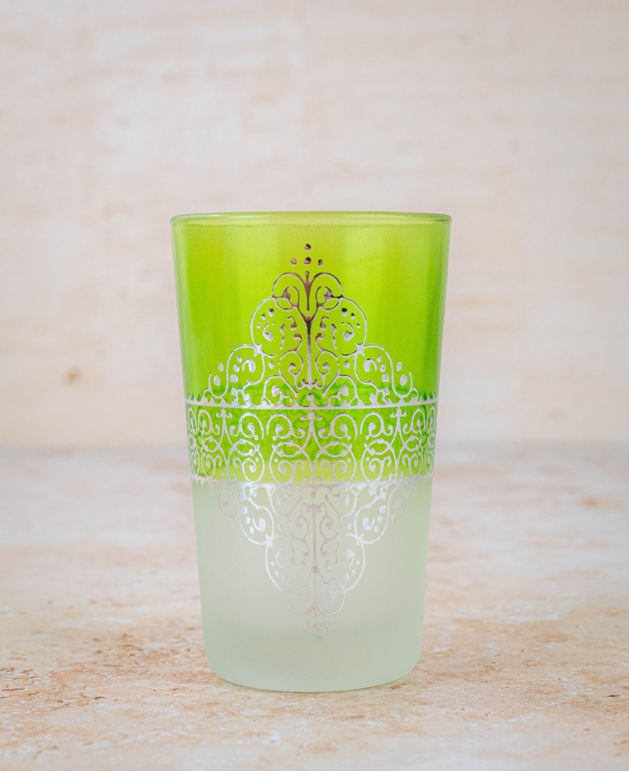 Set of 6 Moroccan Multicoloured Tea Glasses
