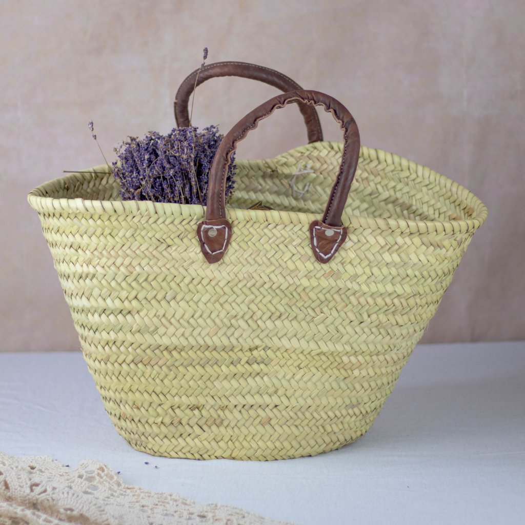 Moroccan Handwoven Shopper Baskets