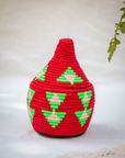 Hand-Woven Moroccan Wool Pot - 028