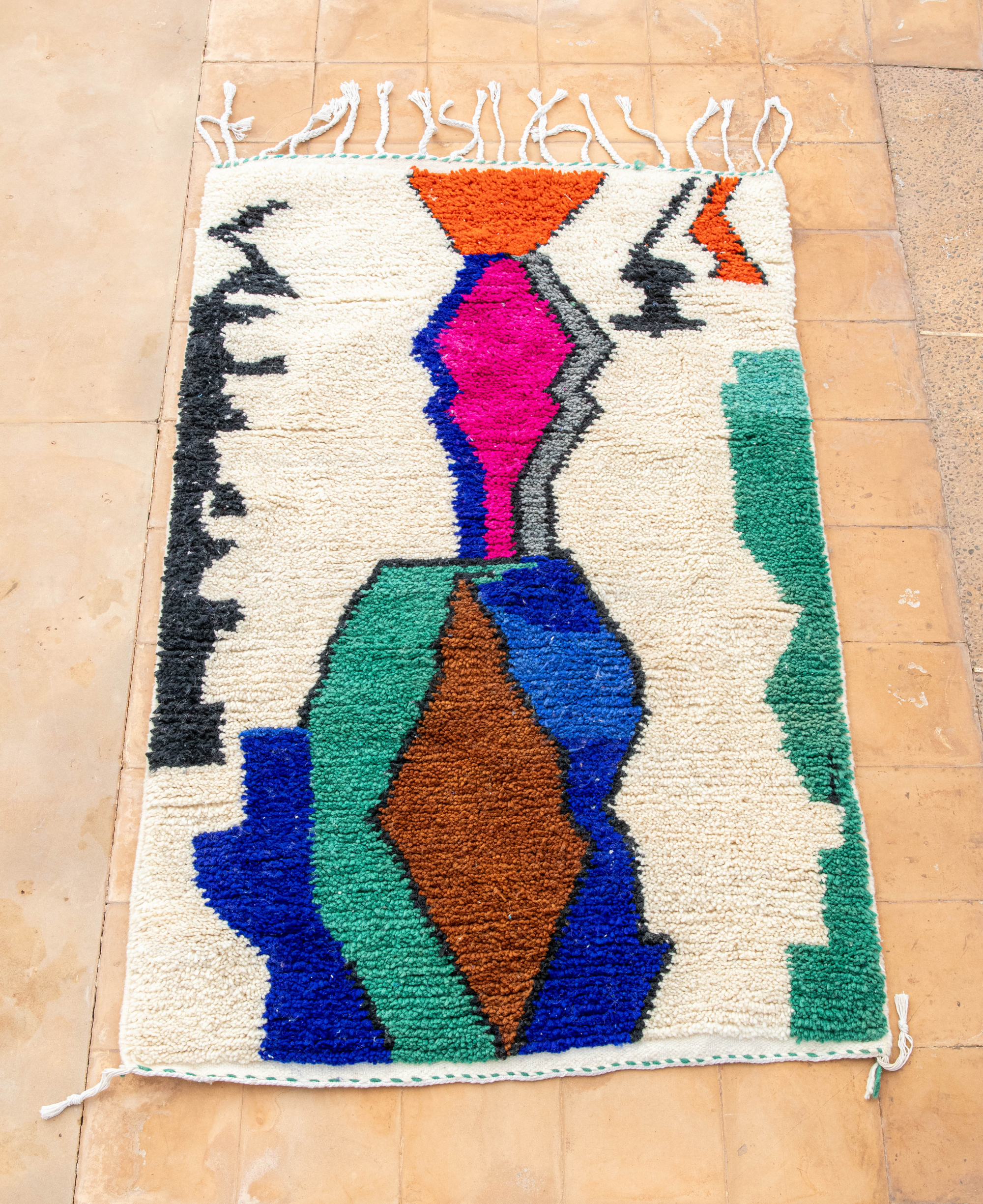 Moroccan Berber Beni Ourain Rug