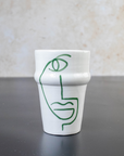 Moroccan Hand-painted Ceramic Tumbler