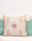 Handmade Moroccan Cactus Silk Cushion Cover - 20