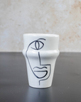 Moroccan Hand-painted Ceramic Tumbler
