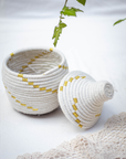 Hand-Woven Moroccan Wool Pot - 029