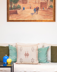 Handmade Moroccan Cactus Silk Cushion Cover - 20