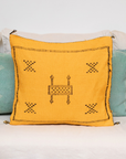 Handmade Moroccan Cactus Silk Cushion Cover - 10