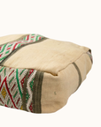 Handmade Moroccan Pouf Floor Cushion - Boho Vintage Floor Pouf