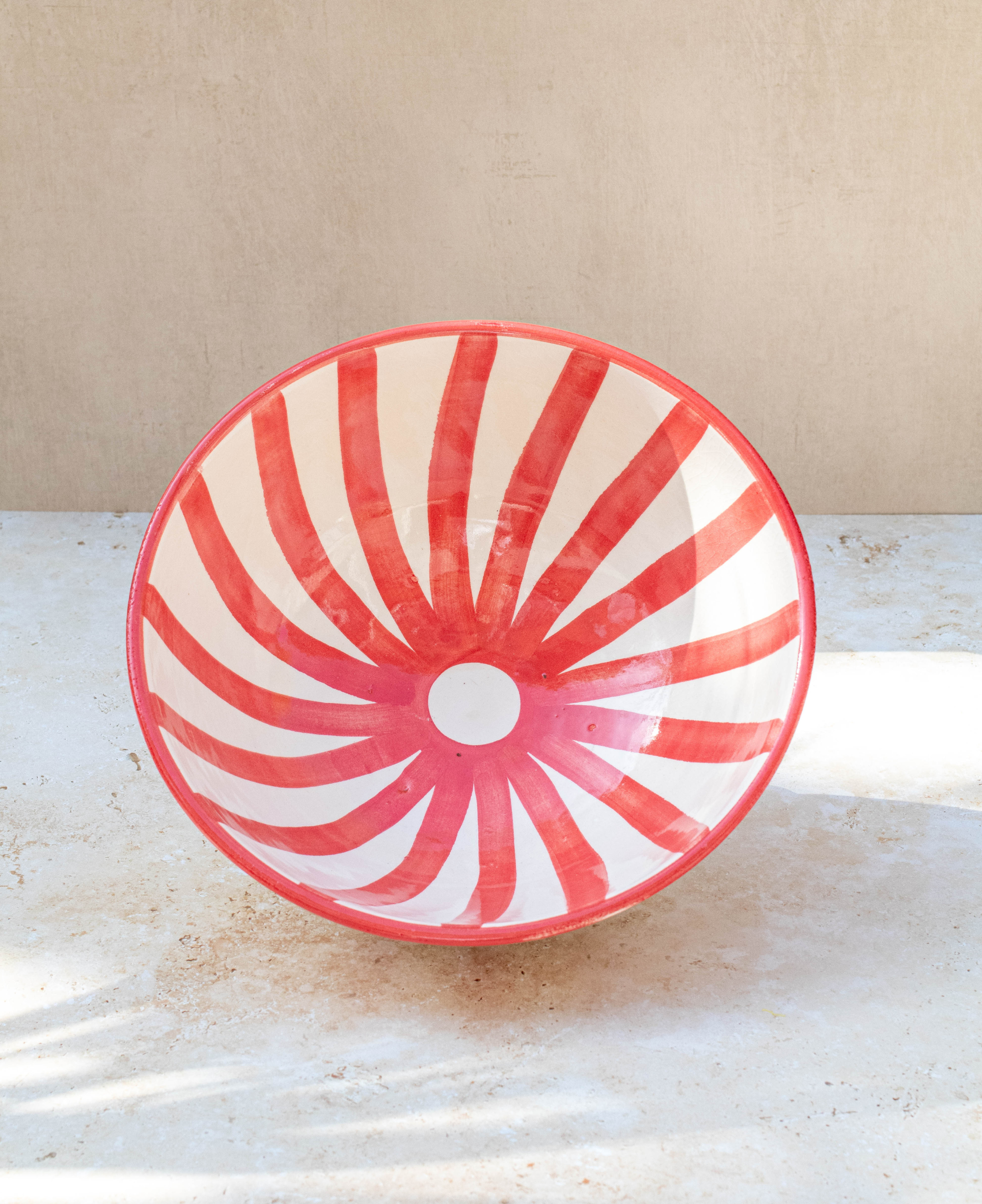Large Handmade Moroccan Ceramic Bowls