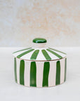 Moroccan Striped Lidded Pot