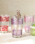Moroccan Tea Glasses – Painted Band Set of 6