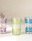 Moroccan Tea Glasses – Painted Band Set of 6