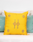 Handmade Moroccan Cactus Silk Cushion Cover 08