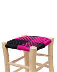 Moroccan Handmade Stool Braided Rope Weaving, 008