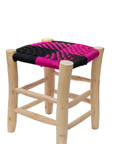 Moroccan Handmade Stool Braided Rope Weaving, 008