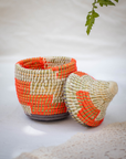 Hand-Woven Moroccan Wool Pot - 030