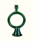 Tamegroute Green Candlestick Holder