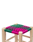 Moroccan Handmade Stool Braided Rope Weaving, 011