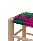 Moroccan Handmade Stool Braided Rope Weaving, 011