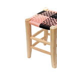 Moroccan Handmade Stool Braided Rope Weaving, 012